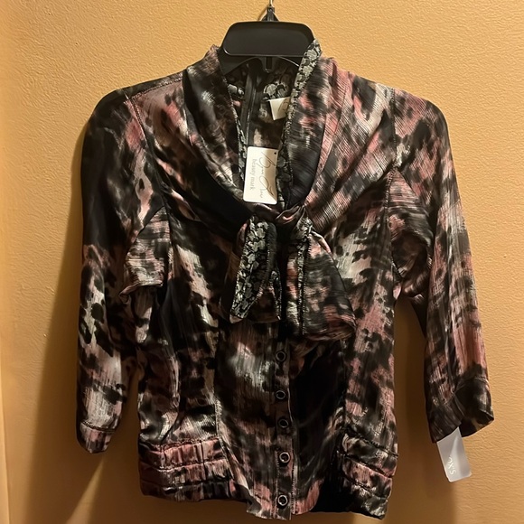 Byron Lars top/ never worn/ size 2/ crop sleeves/ - Picture 1 of 7